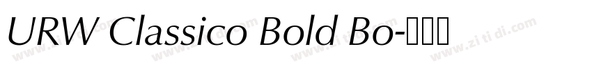 URW Classico Bold Bo字体转换